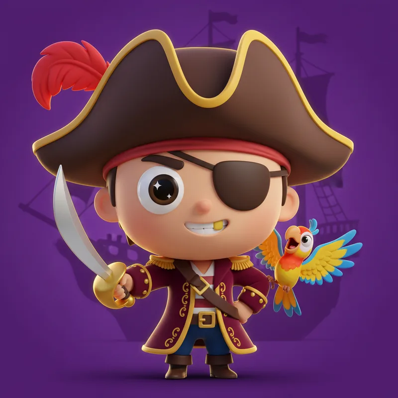 ZalipOff pirate captain character demanding your attention back, a free freedom app alternative