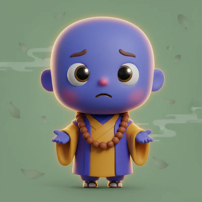 ZalipOff zen master character looking concerned, a no-login Forest app alternative for Chrome